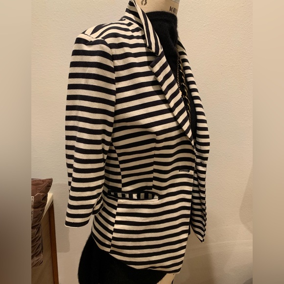Monteau Striped Blazer Size:M - Picture 3 of 6